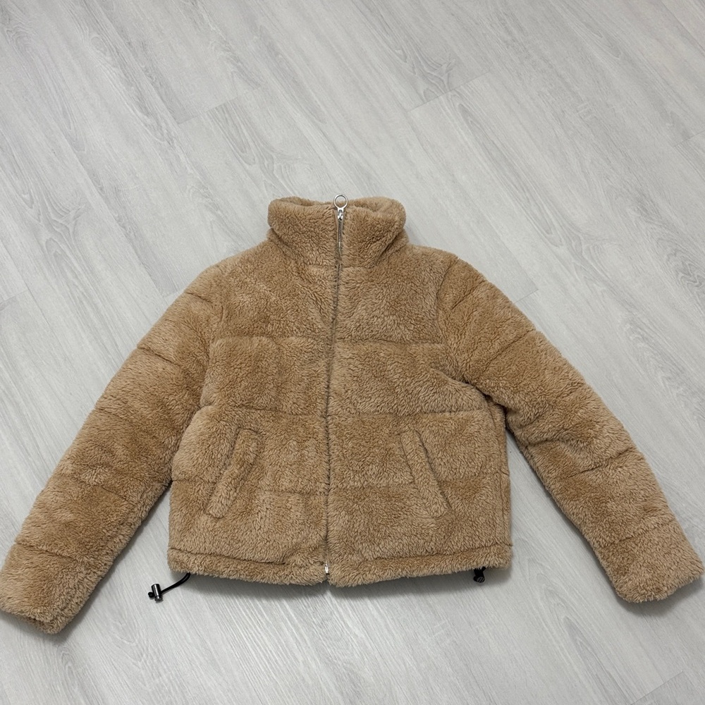 Hollister Tan Puffer Jacket